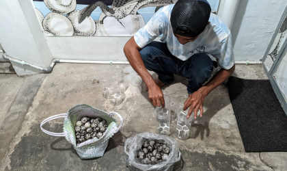 Menemukan Penyu Bertelur di Pantai Pulau Santen