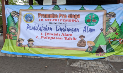 Pelepasliaran Tukik Bersama Siswa Siswi TK Pembina