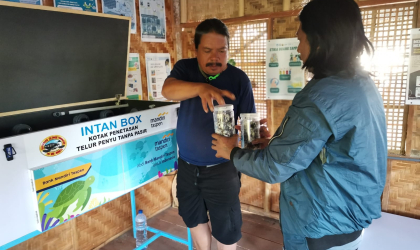 Menemukan Penyu Bertelur di Pantai Pulau Santen