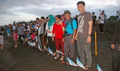 Pelepasliaran Penyu GKJW 7