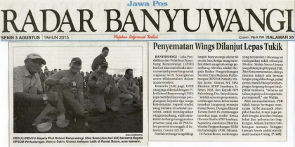 Pelepasliaran Tukik Bersama Calon Penerbang Banyuwangi