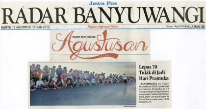 Pelepasliaran Tukik Dalam Rangka Memperingati HUT RI ke 70