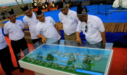 Pelepasliaran Tukik Dalam Acara Pencanangan Pelabuhan Marina