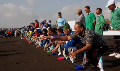 Pelepasliaran Tukik Bersama Tim Kenaikan Pangkat BKD