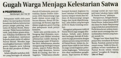 Pelepasliaran Tukik Bersama Alumnus kedokeran Universitas Brawijaya