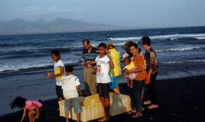 Pelepasliaran Tukik Bersama Umat Vihara Samatha Dhika Dharma