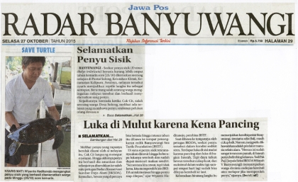 Penyelamatan Penyu Sisik di Pantai Solong