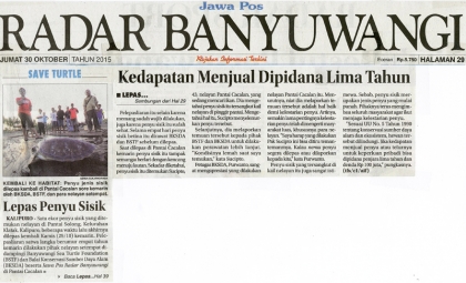 Penyelamatan Penyu Sisik di Pantai Solong