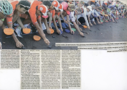 PELEPASLIARAN TUKIK PADA ACARA TOUR DE BANYUWANGI IJEN 2016