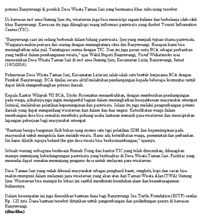 Penyerahan Dana CSR Dari Bank BCA