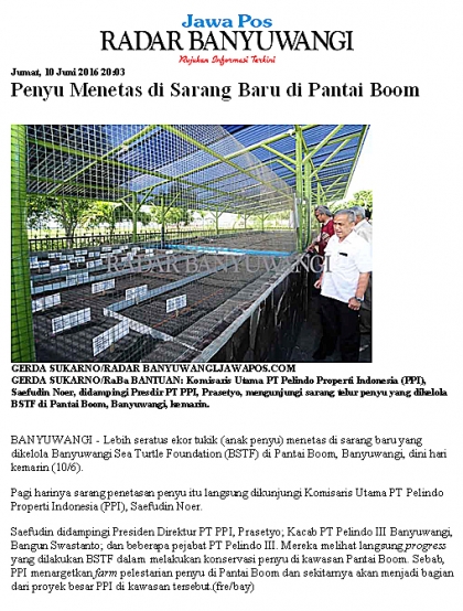 Kunjungan Komisaris PPI Bapak Saefuddin