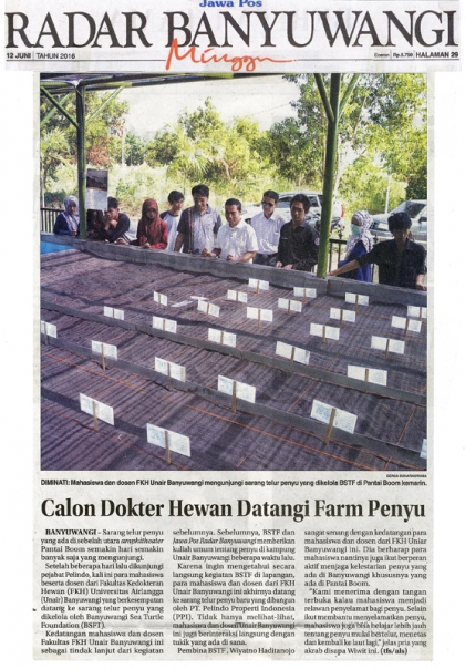 Kunjungan fakultas kedokteran hewan Unair