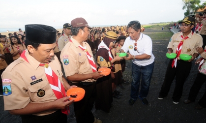 Pelepasliaran Tukik Bersama Pramuka