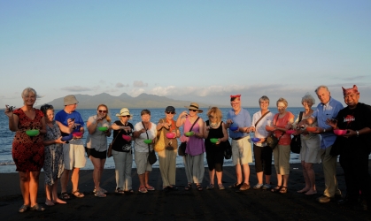 Pelepasliaran Tukik Bersama Warga USA