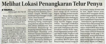 Pelepasliaran Tukik Bersama Warga USA