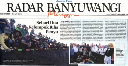 Pelepasliaran Tukik Bersama Alumni IPB