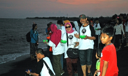 Pelepasliaran Tukik Bersama Alumni IPB