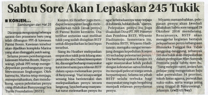 Pelepasliaran Tukik Bersama Konjen AS