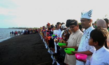 Pelepasliaran Tukik Memperingati Sumpah Pemuda