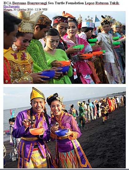 Pelepasliaran Tukik Memperingati Sumpah Pemuda