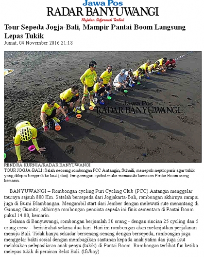 Pelepasliaran Tukik Bersama Antangin