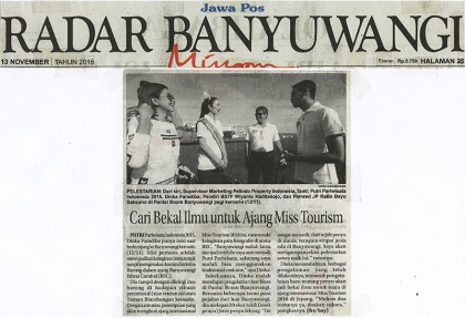 Pelepasliaran Tukik Bersama Putri Pariwisata Indonesia