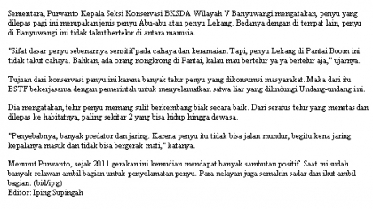 Pelepasliaran Tukik Bersama Radio SS