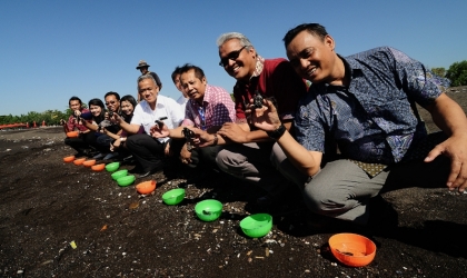 Pelepasliaran Tukik Bersama Komisaris PPI Bapak Saefuddin
