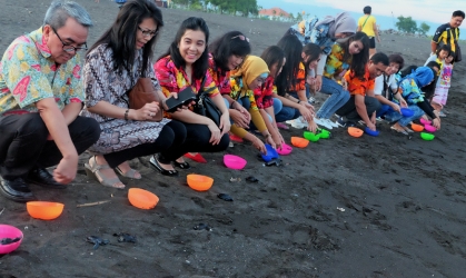 Pelepasliaran Tukik Bersama CSR BCA