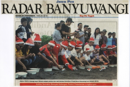 Pelepasliaran Tukik Memperingati Hari Natal