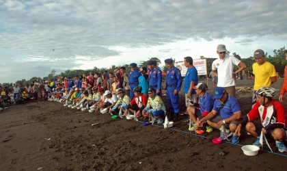 Pelepasliaran Tukik Bersama PDAM