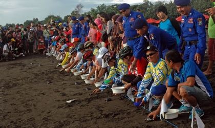 Pelepasliaran Tukik Bersama PDAM