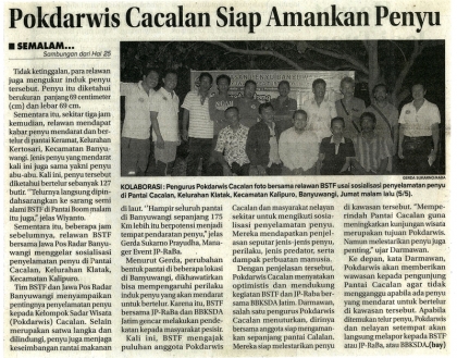 Menemukan Punya Bertelur di Pantai Boom