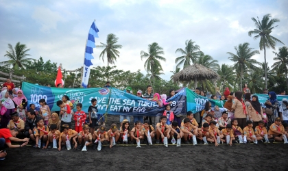 Pelepasliaran Tukik Bersama Pramuka & Masyarakat