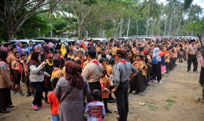Pelepasliaran Tukik Bersama Pramuka & Masyarakat