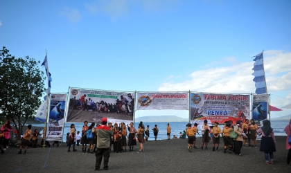 Pelepasliaran Tukik Bersama Pramuka & Masyarakat