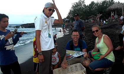 Pelepasliaran Tukik Bersama Tour de Ijen Banyuwangi 2017