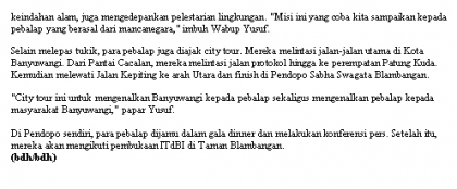 Pelepasliaran Tukik Bersama Tour de Ijen Banyuwangi 2017