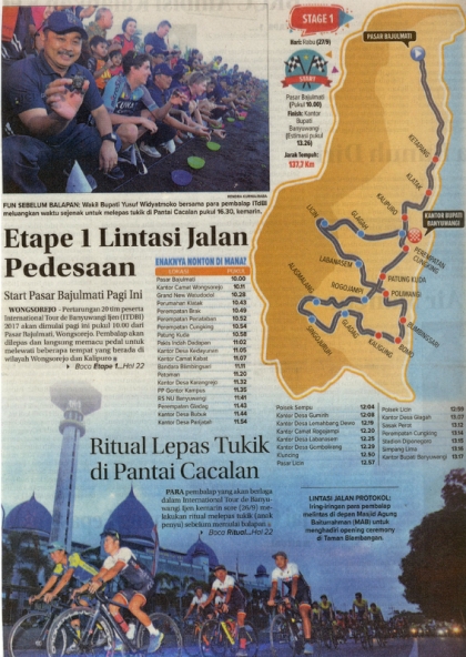 Pelepasliaran Tukik Bersama Tour de Ijen Banyuwangi 2017