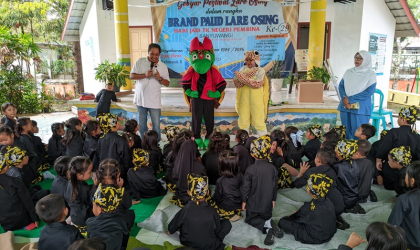 Sosialisasi Kepada Siswa SIswi TK Pembina