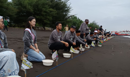 Pelepasliaran Tukik Bersama PT Telkom Indonesia